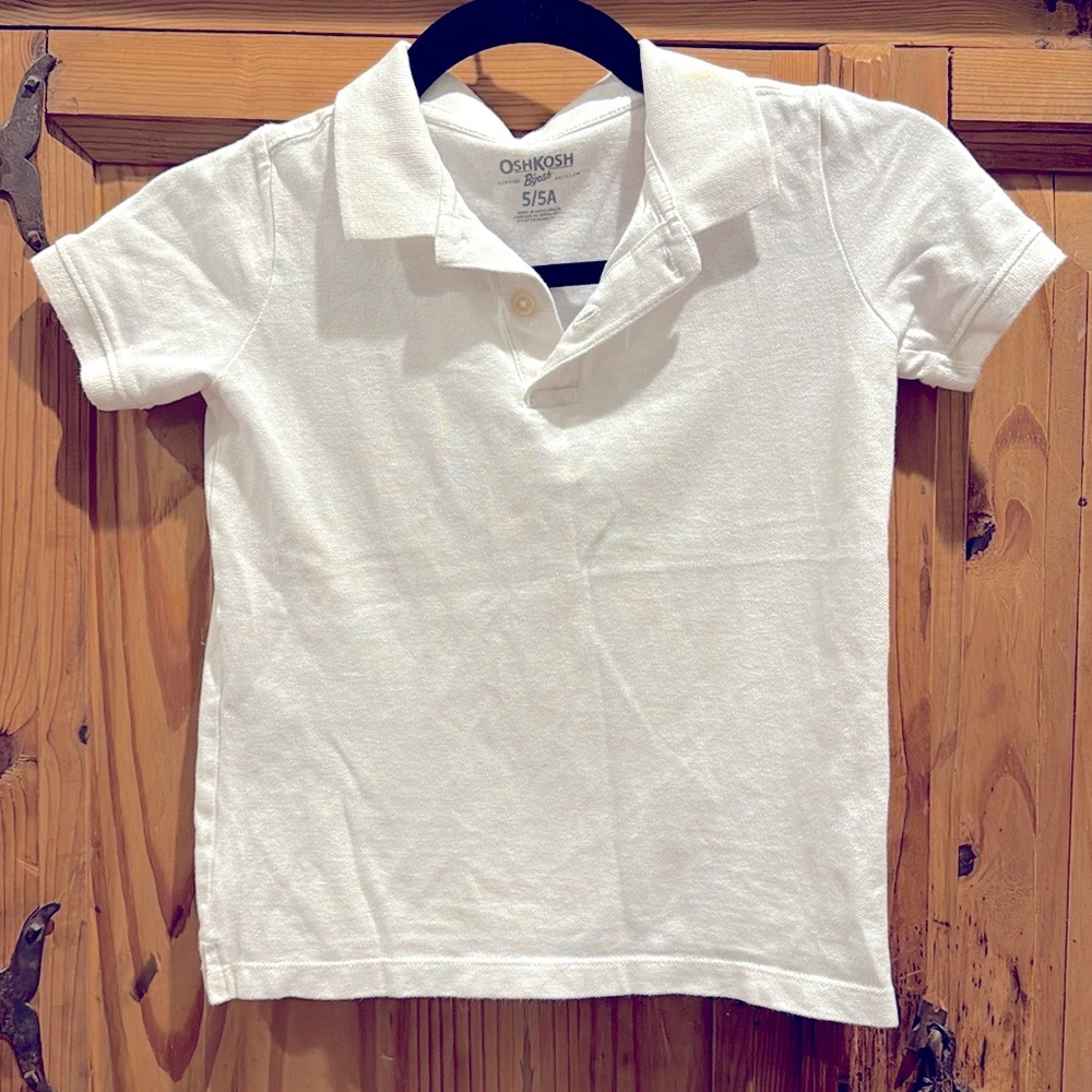 Crisp, clean white 5T OshKosh B’gosh Polo!
